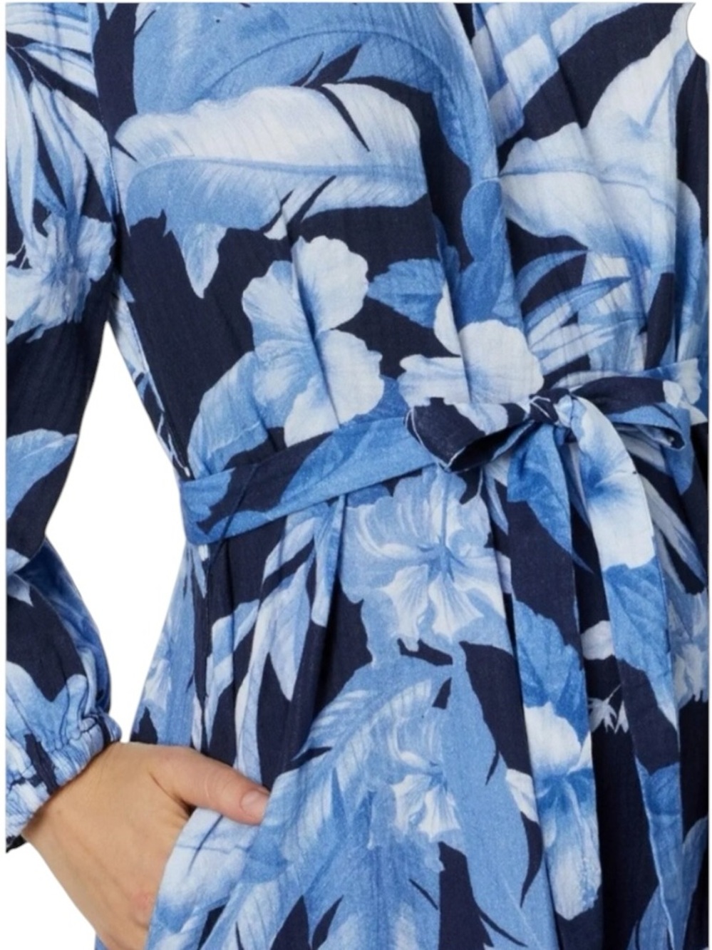Tommy Bahama Daybreak Hibiscus Off The Shoulder Dress Size Large - Picture 2 of 12